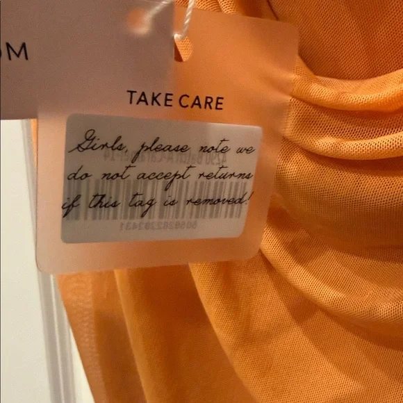 Oh Polly | Lasting Lover Asymmetrical Cowl Neck Mini Dress in Caramel - BNWT - Picture 4 of 9